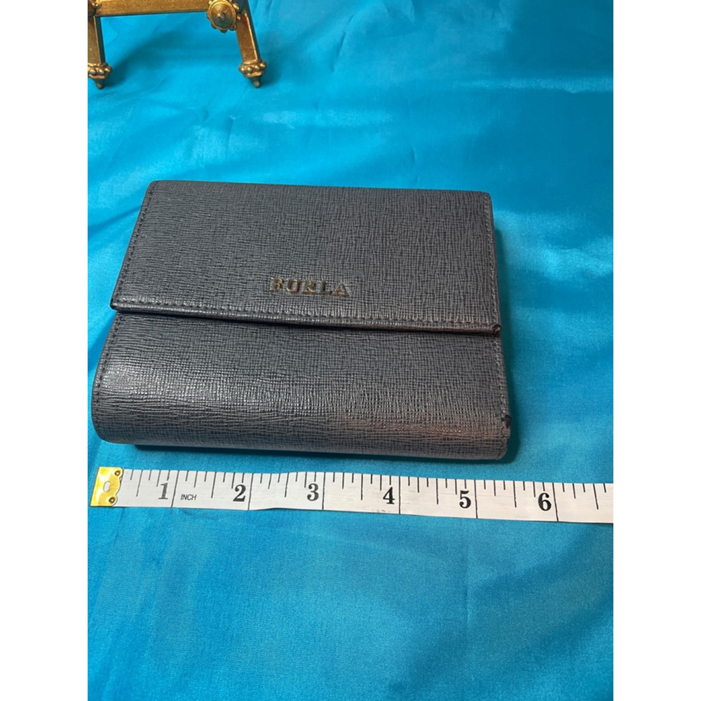 Furla Gray Leather Wallet In The Box with Dusty Excellent Condition - Picture 16 of 16